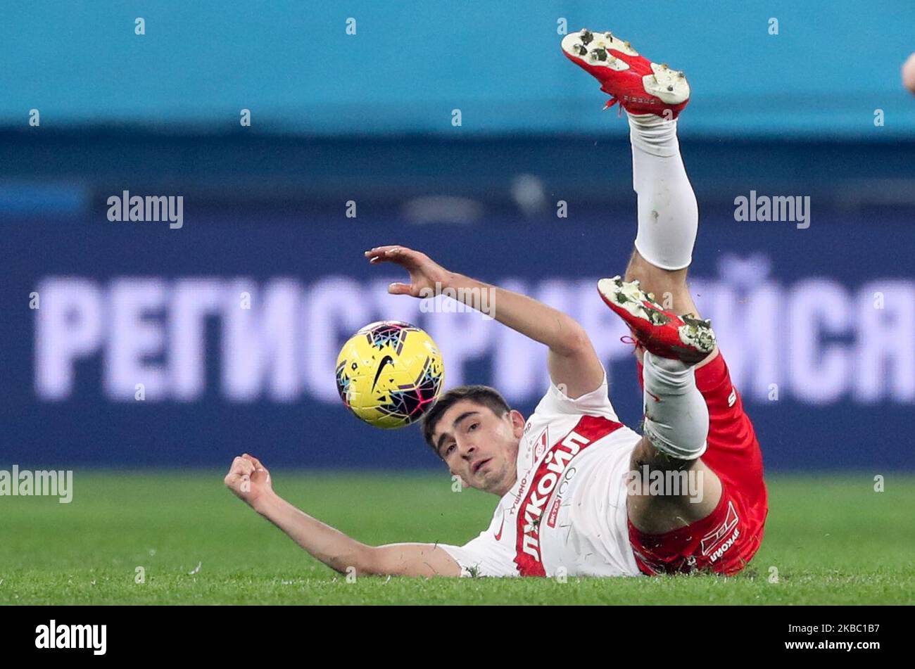 Zelimkhan Bakaev of FC Spartak Moscow in Action Editorial Image