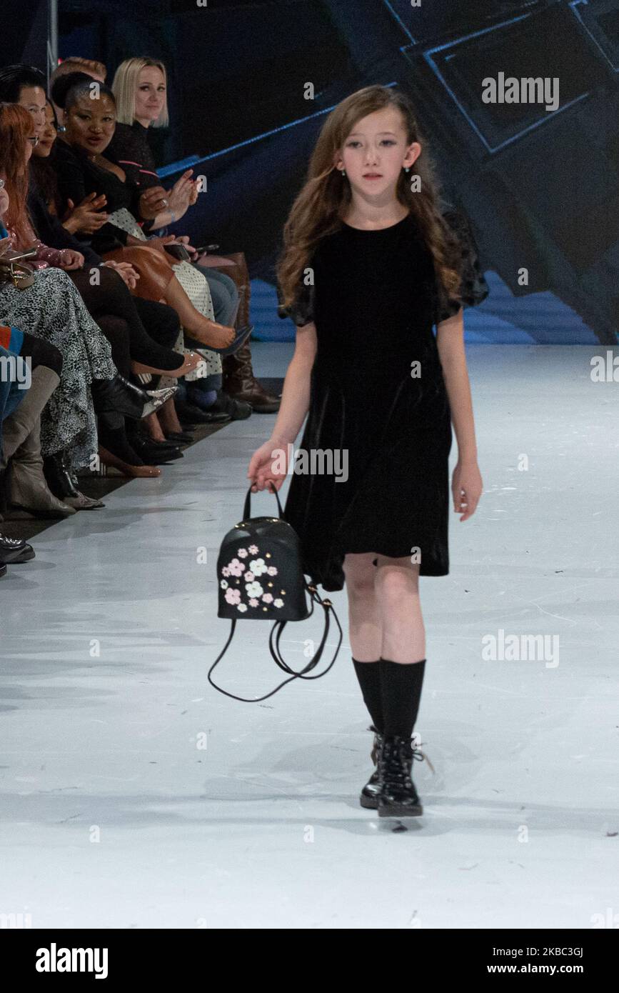 A model walks the runway at the Zara collection for Spring and Summer 2020  during the third annual Toronto Kids Fashion Week fashion show on November  30, 2019 in Toronto, Canada (Photo