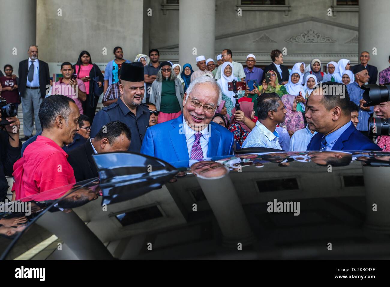 Former Malaysian Prime Minister Najib Razak is pictured at Kuala Lumpur High Court in Kuala Lumpur, Malaysia, December 3, 2019. (Photo by Mohd Daud/NurPhoto) Stock Photo