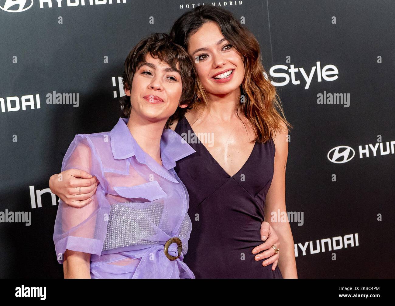 Spanish actress Greta Fernandez and Anna Castillo attend the InStyle 15th  anniversary party at Bless Hotel on December 03, 2019 in Madrid, Spain.  (Photo by COOLMedia/NurPhoto Stock Photo - Alamy