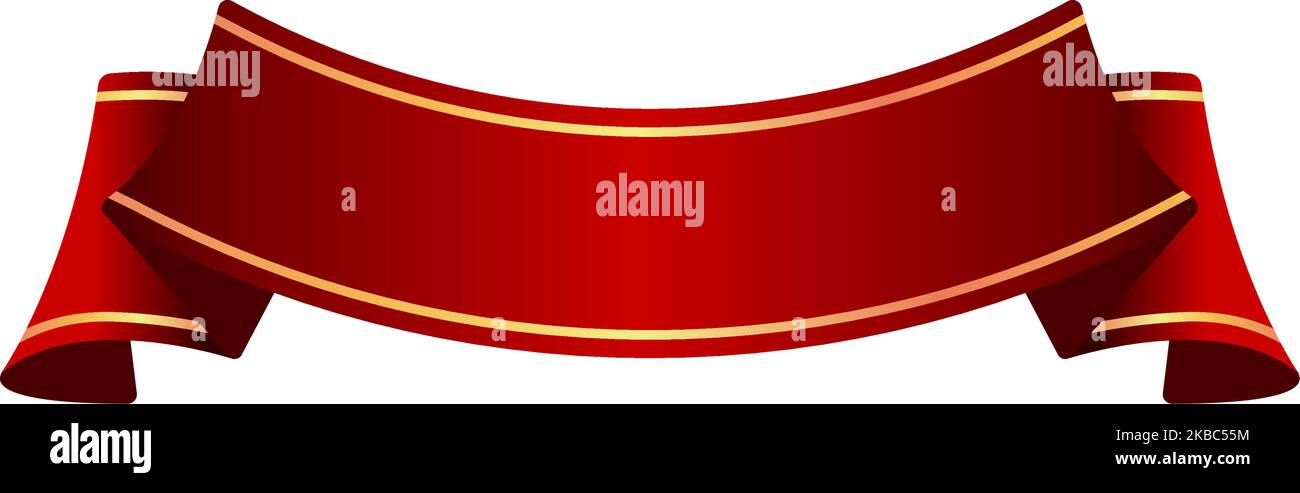Ribbon banner vector illustration ( text sapce ) | red Stock Vector ...