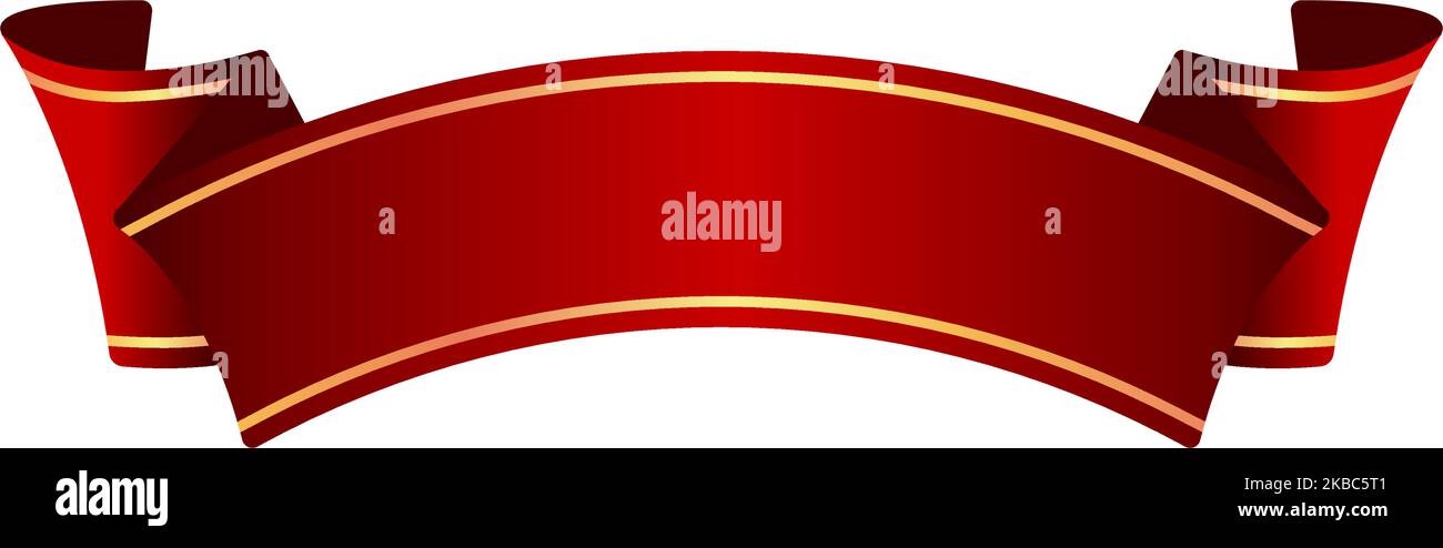 Ribbon banner vector illustration ( text sapce ) | red Stock Vector ...