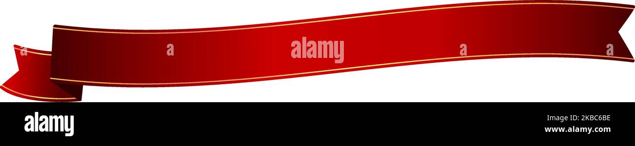 Ribbon banner vector illustration ( text sapce ) | red Stock Vector ...