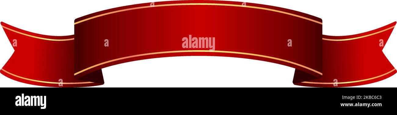 Ribbon banner vector illustration ( text sapce ) | red Stock Vector ...