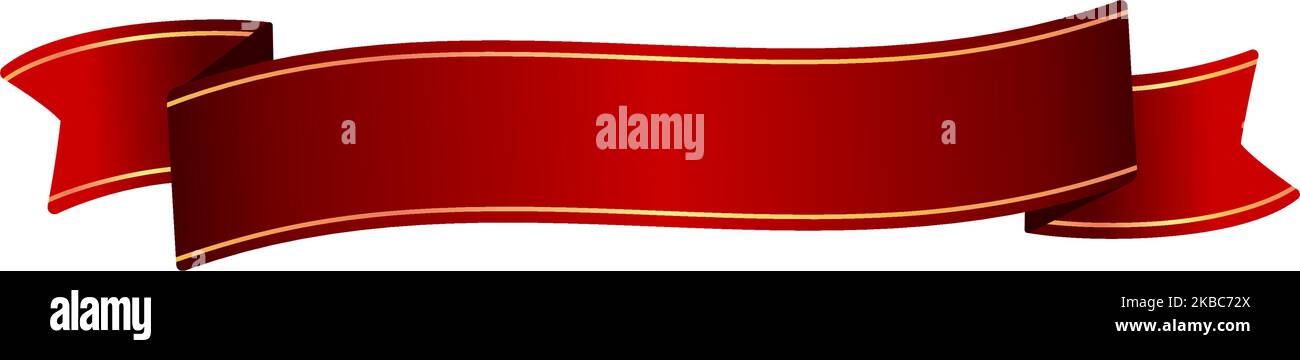 Ribbon banner vector illustration ( text sapce ) | red Stock Vector ...