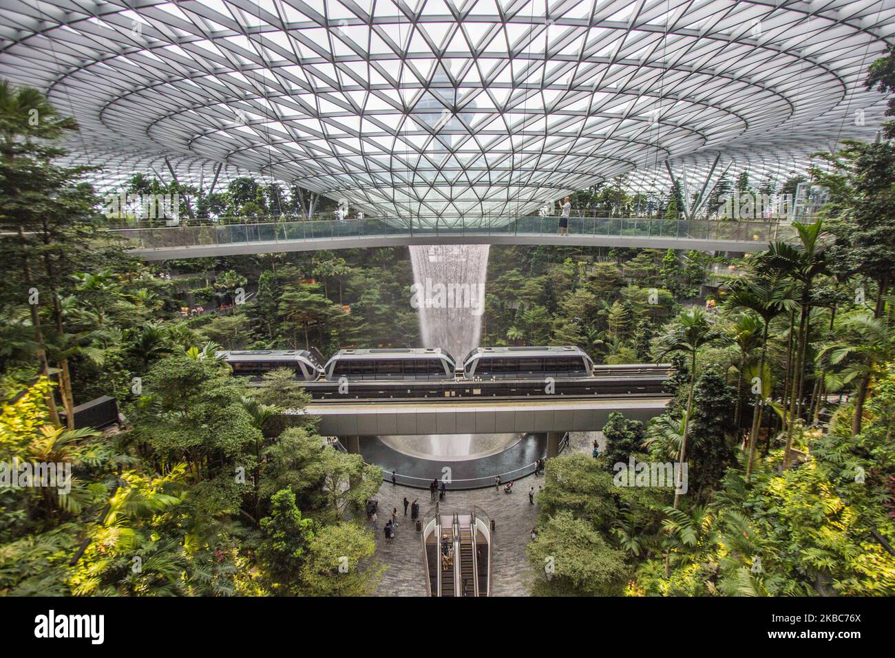 Inside Singapore's Changi Airport: Jewel, a rainforest with a 40