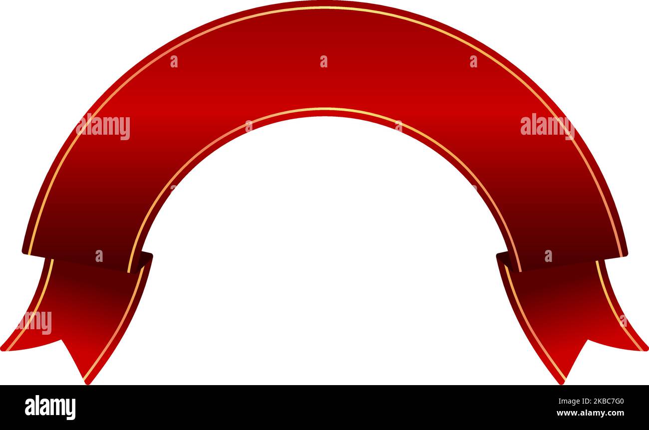 Ribbon banner vector illustration ( text sapce ) | red Stock Vector ...
