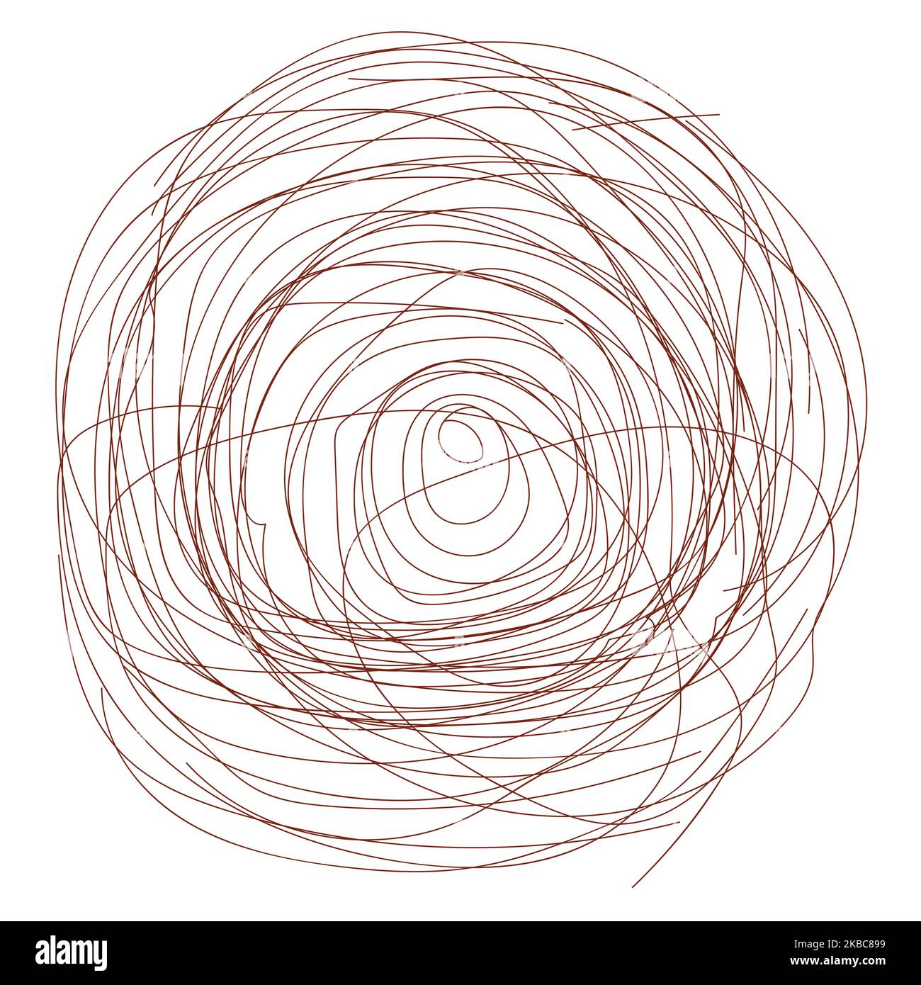 hand drawn rough circles pattern vector illustration. Stock Vector