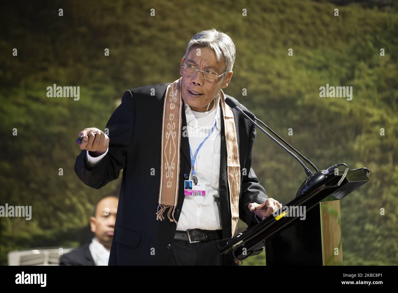 Dr. H. Jarot Winarno from Indonesia talks during the Conference of the Parties to the United Nations Framework Convention on Climate Change -COP25 on day 6, in December 6, 2019 in Madrid, Spain. (Photo by Rita Stock Photo