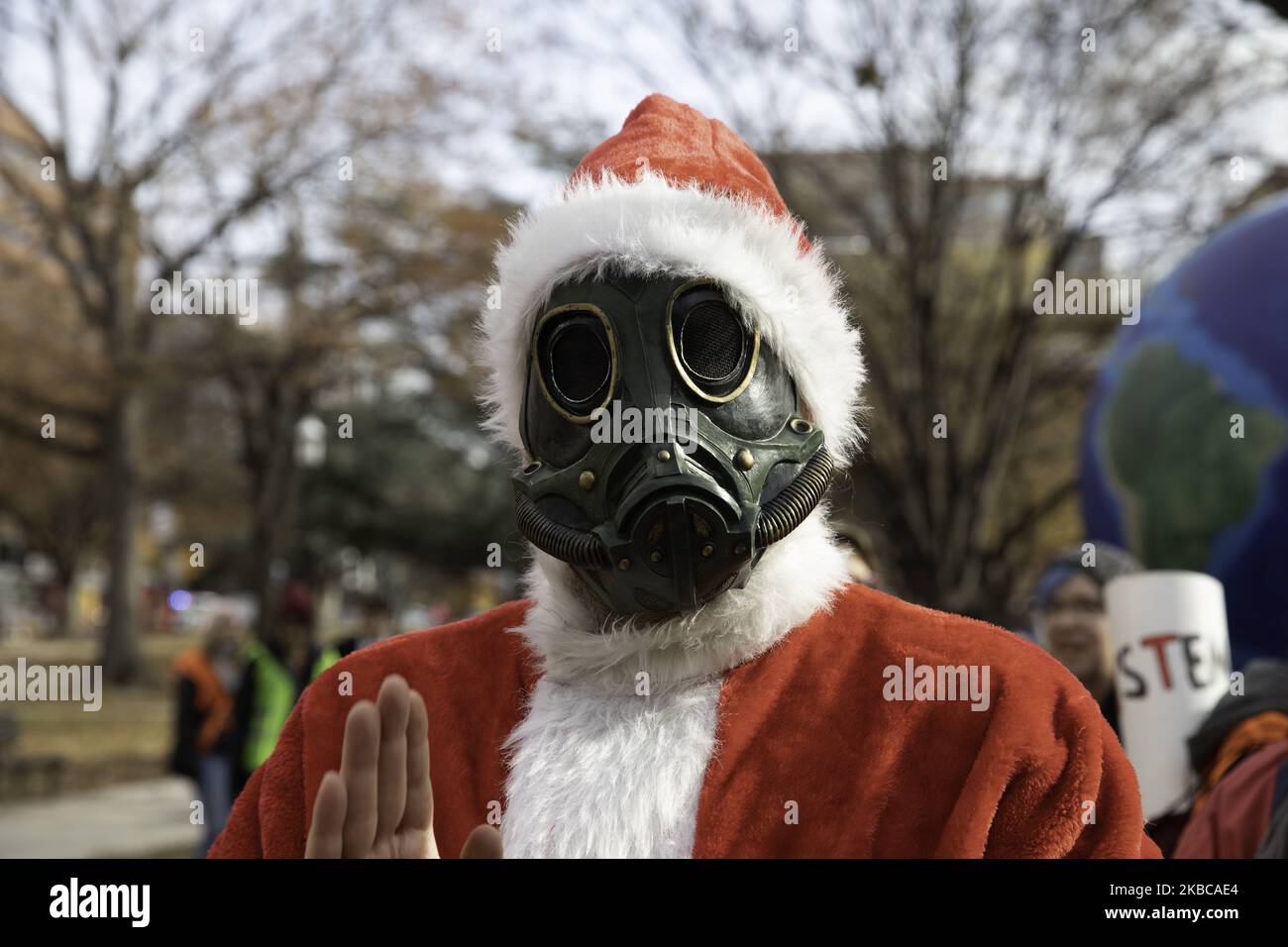 Climate Change activists gathered to participate in a 'Fire Drill Fridays' climate change protest in Washington, D.C. on Friday, December 6, 2019. (Photo by Aurora Samperio/NurPhoto) Stock Photo