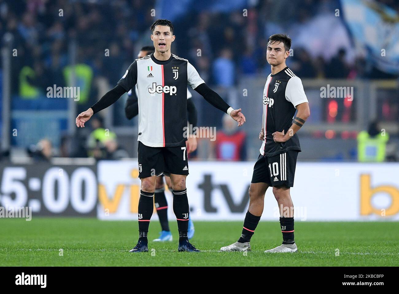 Cristiano Ronaldo of Juventus looks on during the Serie A match