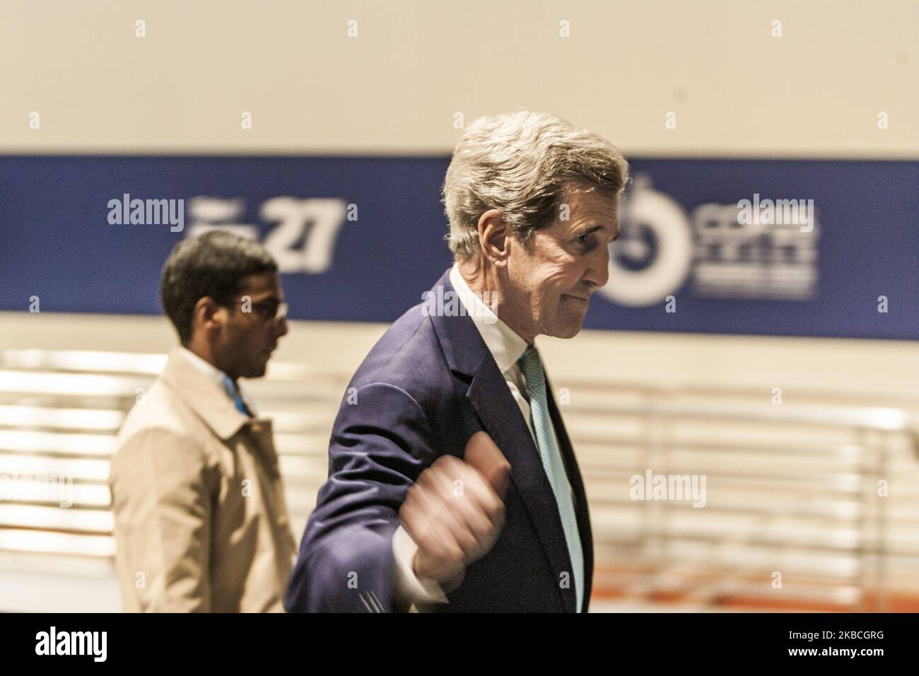 Former US Secretary of State John Kerry attends the COP25 Summit in Madrid, Spain, on 10 December 2019. (Photo by Celestino Arce/NurPhoto) Stock Photo