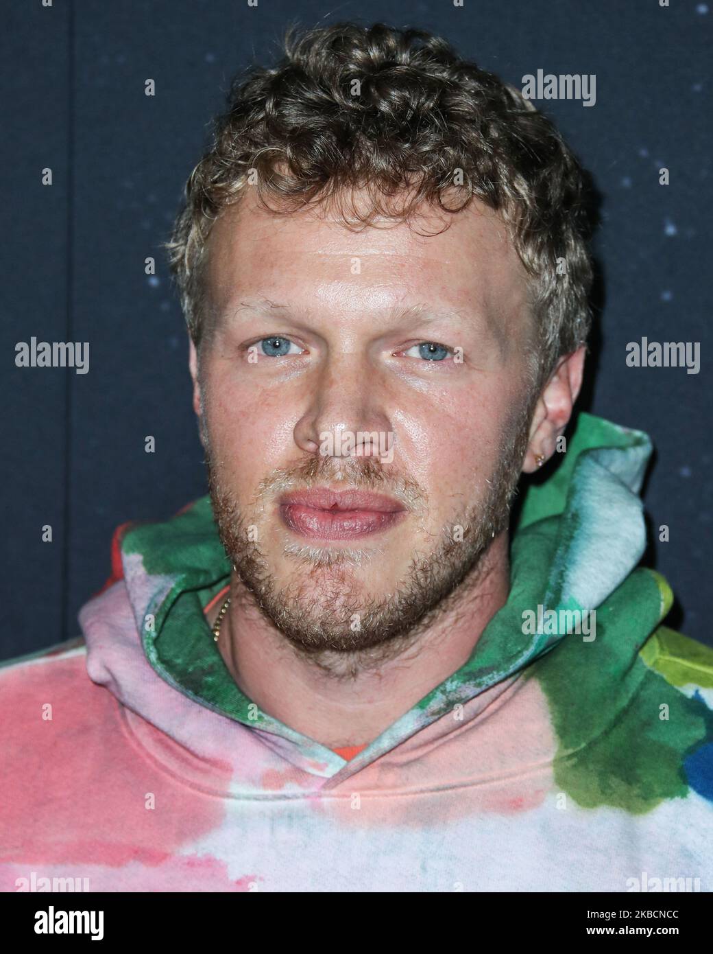 HOLLYWOOD, LOS ANGELES, CALIFORNIA, USA - DECEMBER 11: Actor Sebastian Bear McClard arrives at the Los Angeles Premiere Of A24's 'Uncut Gems' held at the ArcLight Cinerama Dome on December 11, 2019 in Hollywood, Los Angeles, California, United States. (Photo by Xavier Collin/Image Press Agency/NurPhoto) Stock Photo
