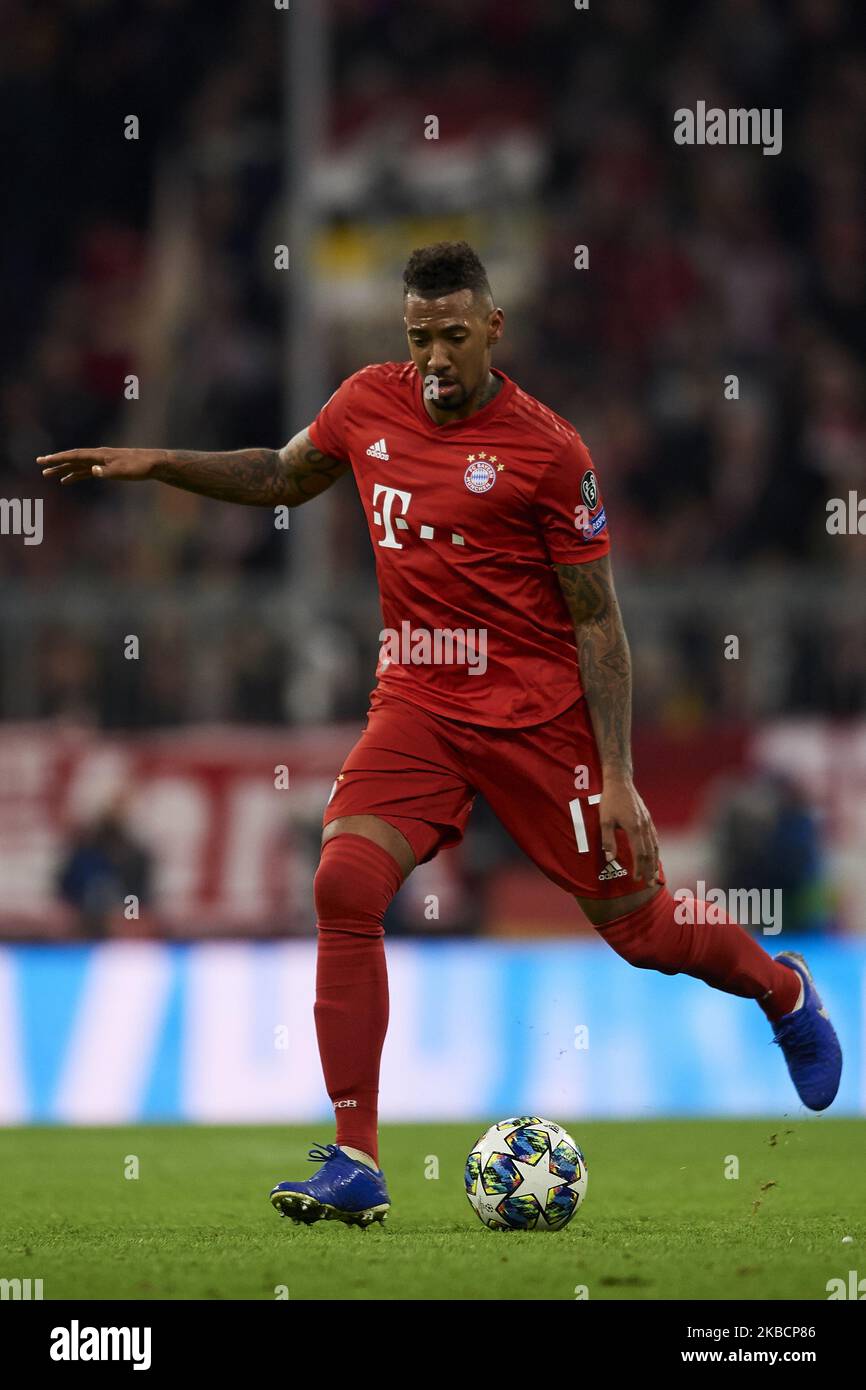 Jerome Boateng of Bayern Munich in action during the UEFA Champions League group B match between Bayern Muenchen and Tottenham Hotspur at Allianz Arena on December 11, 2019 in Munich, Germany. (Photo by Jose Breton/Pics Action/NurPhoto) Stock Photo