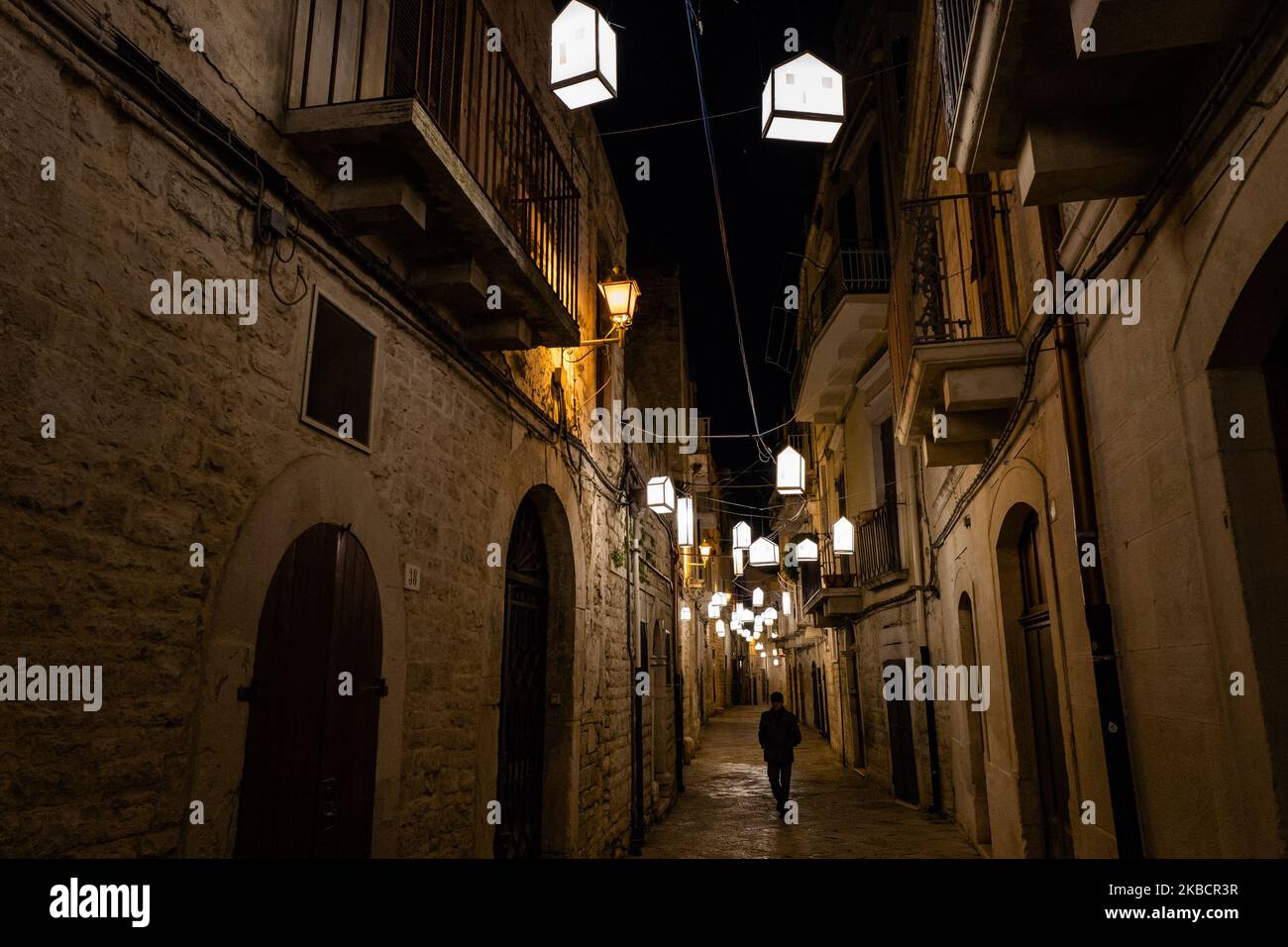 The Ruvo di Puglia illuminations on 12 December 2019. They were created