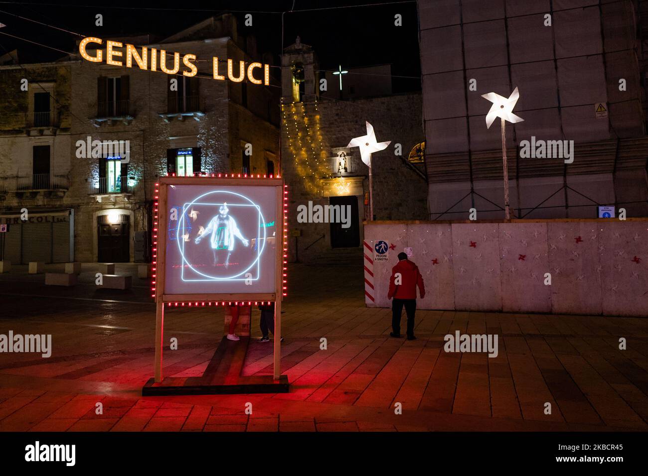 The Ruvo di Puglia illuminations on 12 December 2019. They were created