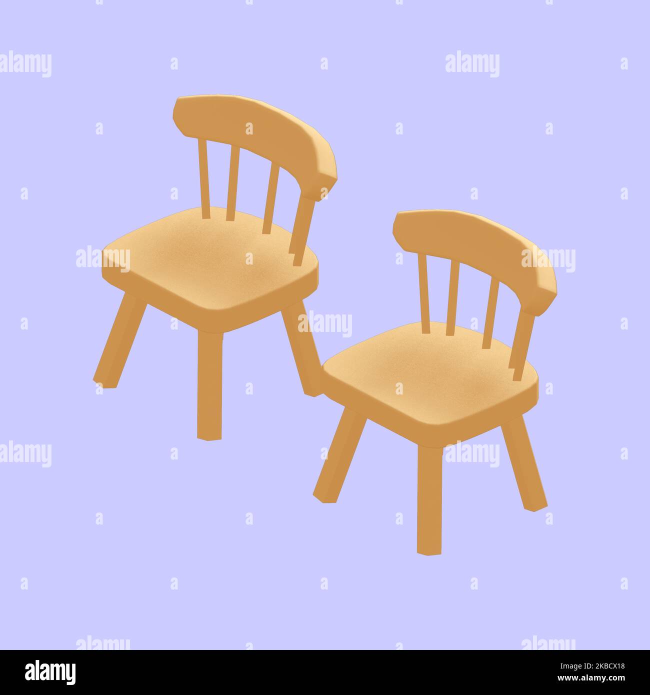 Realistic modern chair vector illustration, Chair realistic ...