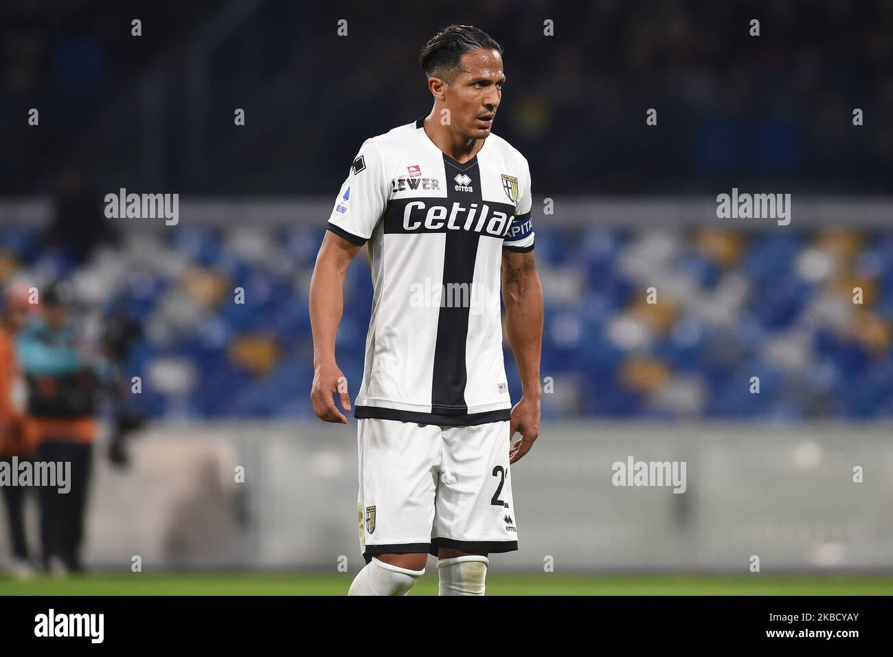 Bruno Alves of Parma Calcio during the Serie A match between SSC Napoli and Parma Calcio at Stadio San Paolo Naples Italy on 14 December 2019. (Photo by Franco Romano/NurPhoto) Stock Photo