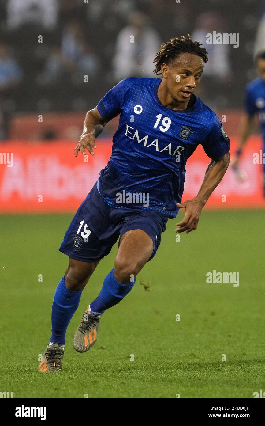 Andre Carrillo during the FIFA Club World Cup 2nd round match between Al Hilal and Esperance Sportive de Tunis at Jassim Bin Hamad Stadium on December 14, 2019 in Doha, Qatar. (Photo by Simon Holmes/NurPhoto) Stock Photo