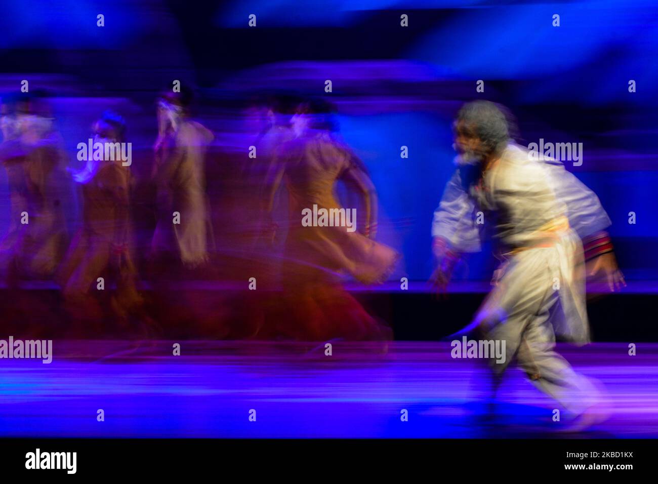 Members of Ravibandu Samathi Dance ensemble perform during a ''The Rite