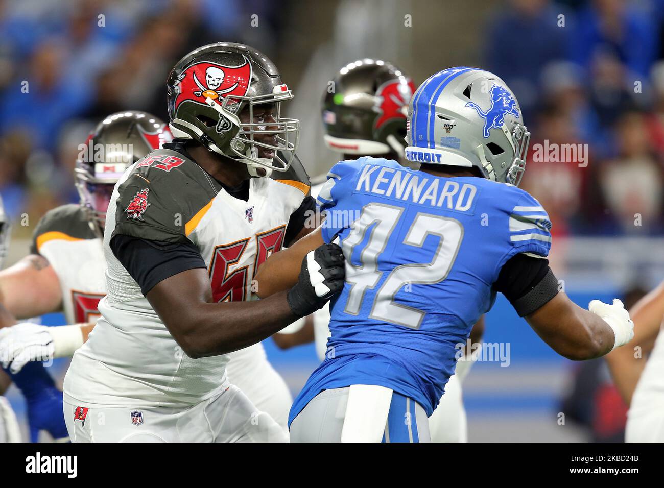 Tampa Bay Buccaneers offensive tackle Tristan Wirfs (78) gestures at the  end of an NFL wild-car …