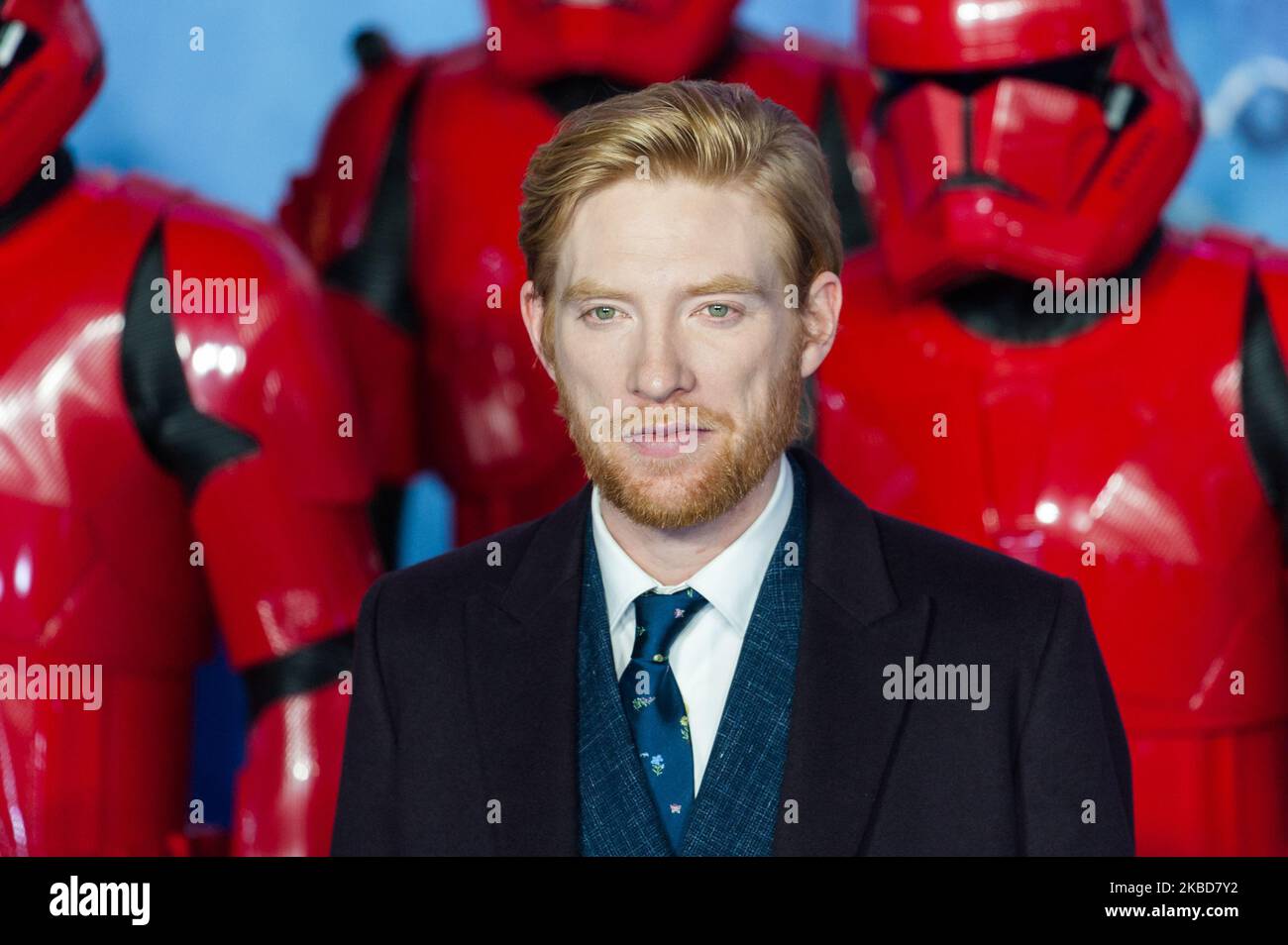 Domhnall Gleeson attends the European film premiere of 'Star Wars: The Rise of Skywalker' at Cineworld Leicester Square on 18 December, 2019 in London, England. (Photo by WIktor Szymanowicz/NurPhoto) Stock Photo