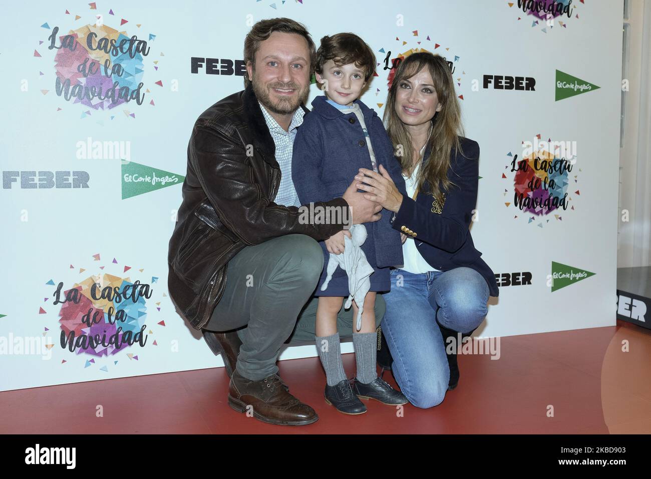 Juan Pena and Sonia Gonzalez attend the La Caseta de la Navidad
