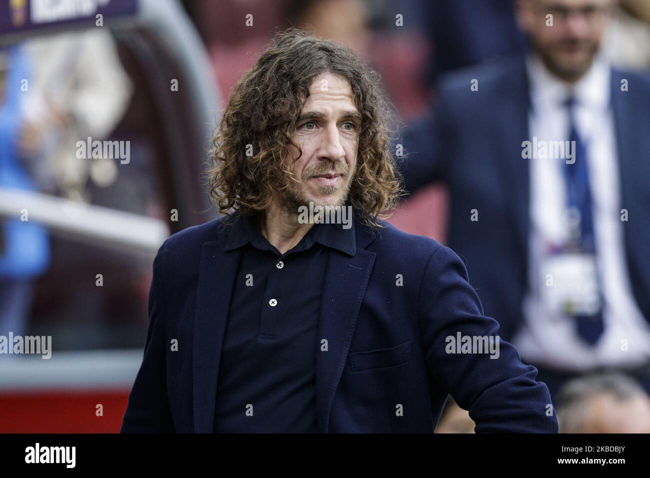 Carles Puyol during La Liga match between FC Barcelona and Deportivo Alaves at Camp Nou on December 21, 2019 in Barcelona, Spain. (Photo by Xavier Bonilla/NurPhoto) Stock Photo