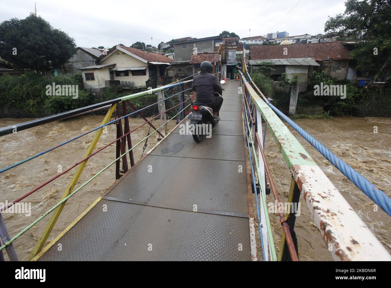 Ciliwung river water level rise hi-res stock photography and images - Alamy