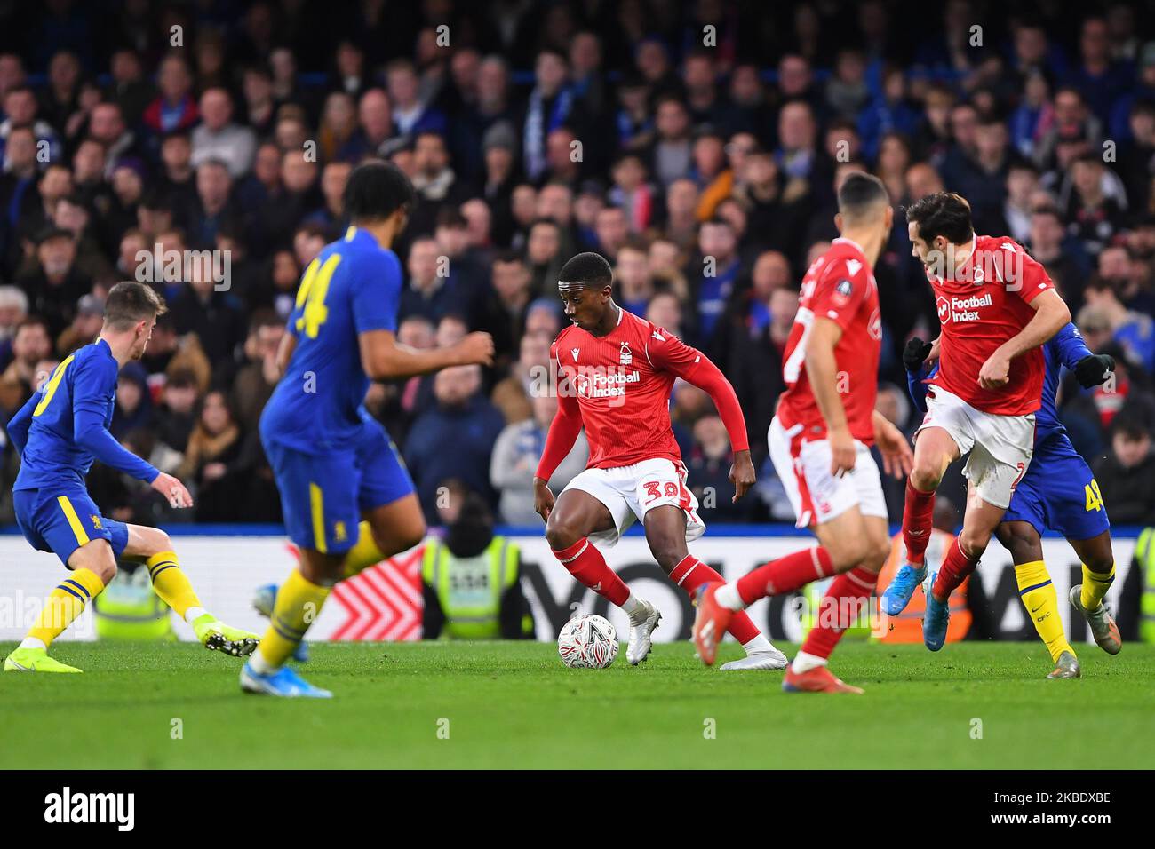Tyrese Forna (38) of Nottingham Forest during the FA Cup match between Chelsea and Nottingham Forest at Stamford Bridge, London on Sunday 5th January 2020. (Photo by Jon Hobley/MI News/NurPhoto) Stock Photo