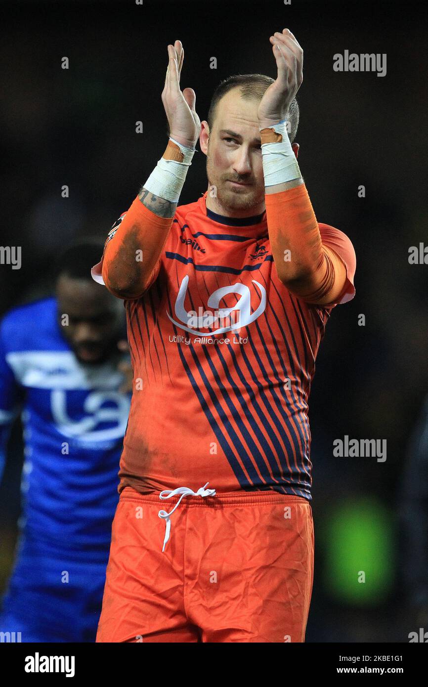 Mitchell Beeney of Hartlepool United after the FA Cup match between Oxford United and Hartlepool United at the Kassam Stadium, Oxford on Saturday 4th January 2020. (Photo by Mark Fletcher/MI News/NurPhoto) Stock Photo