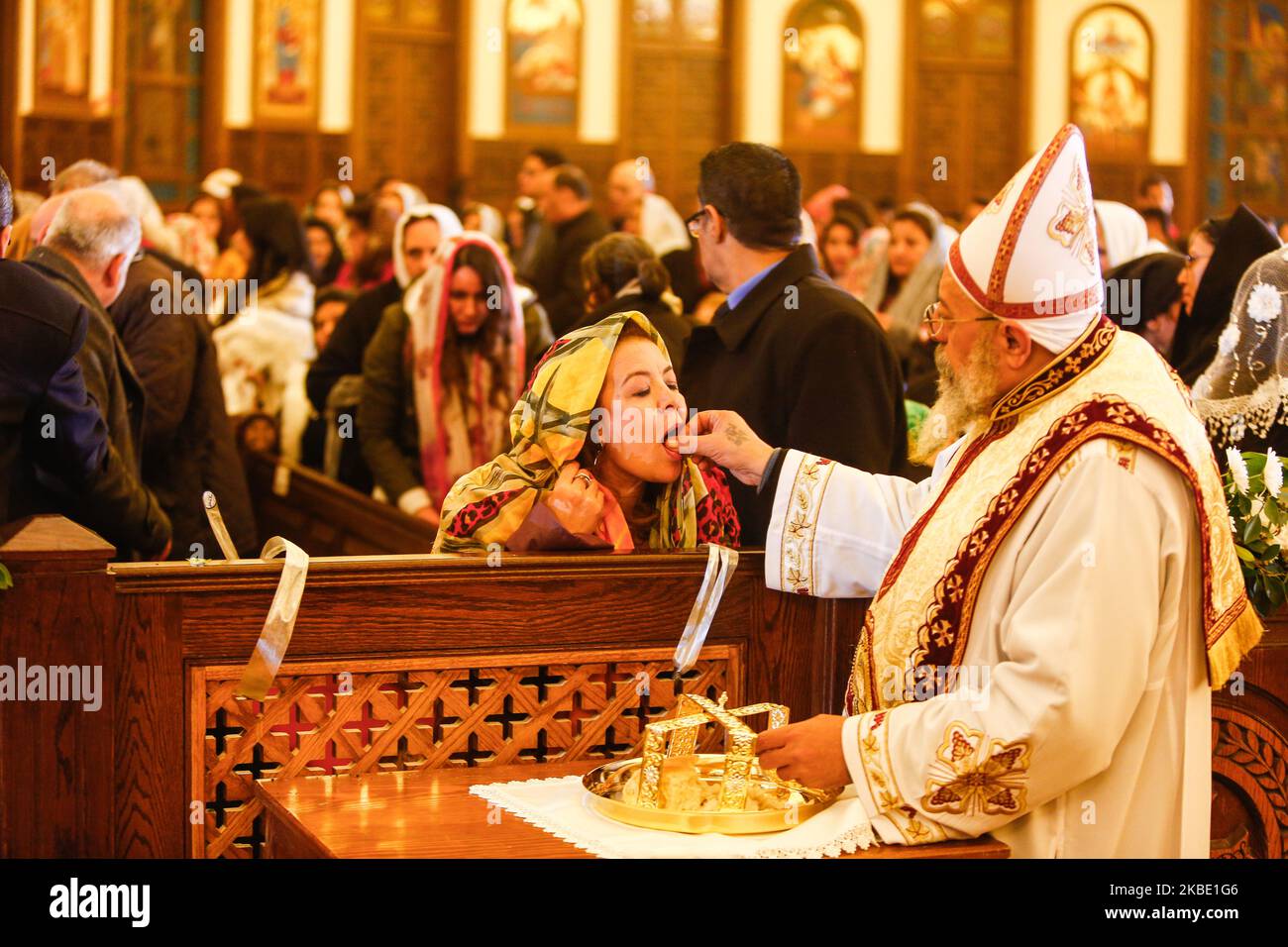 The Christmas Eve mass, according to the Eastern Orthodox calendar at