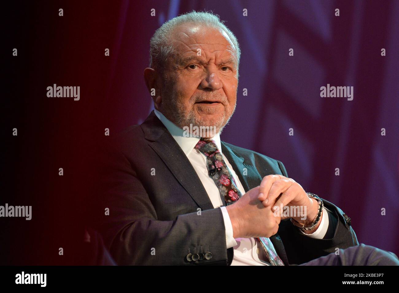 Lord Alan Sugar, Business Titan And Star Of The Apprentice UK, speaks