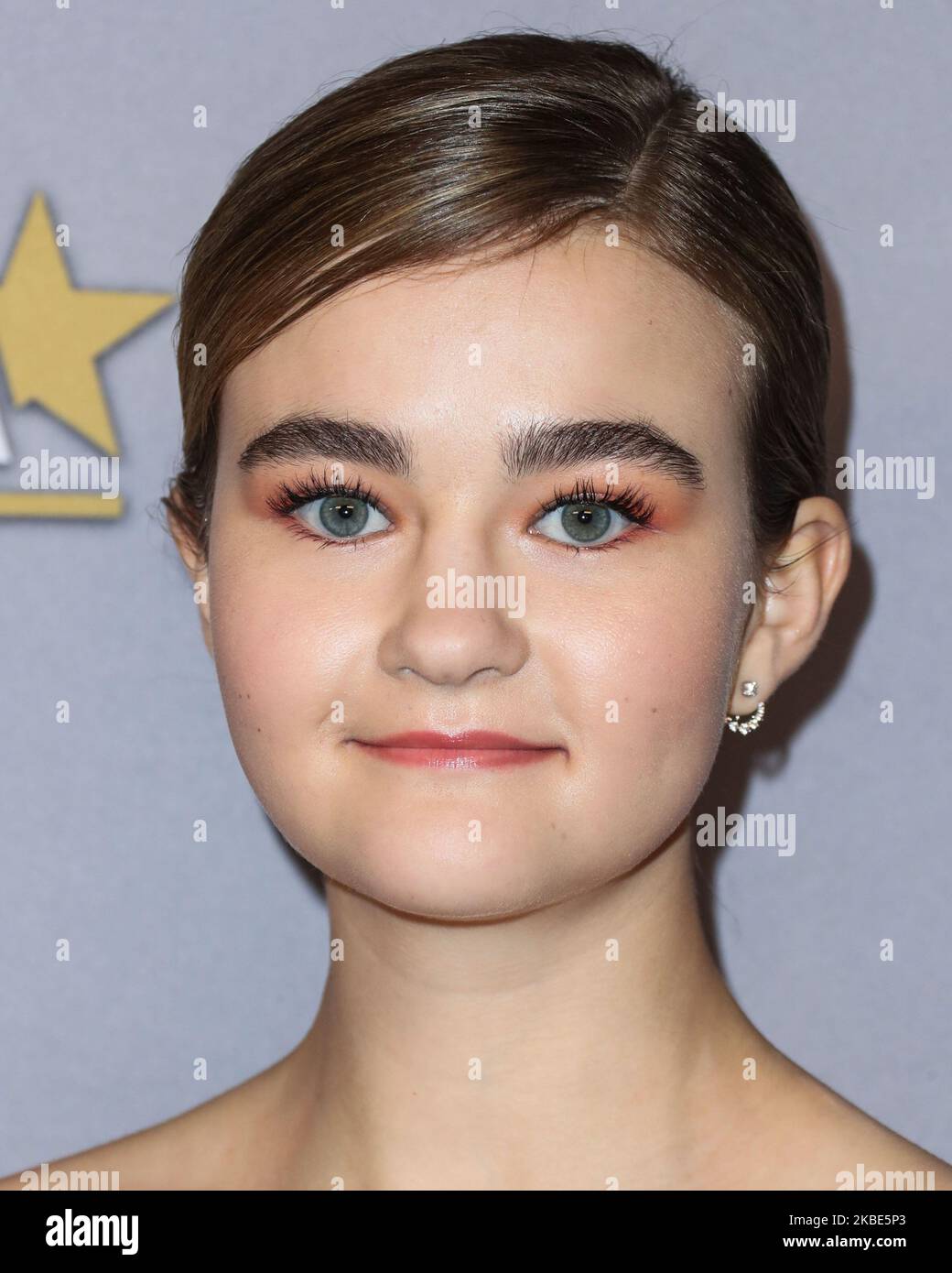 HOLLYWOOD, LOS ANGELES, CALIFORNIA, USA - JANUARY 09: Actress Millicent Simmonds arrives at the 3rd Annual Hollywood Critics' Awards held at the Taglyan Cultural Complex on January 9, 2020 in Hollywood, Los Angeles, California, United States. (Photo by Xavier Collin/Image Press Agency/NurPhoto) Stock Photo