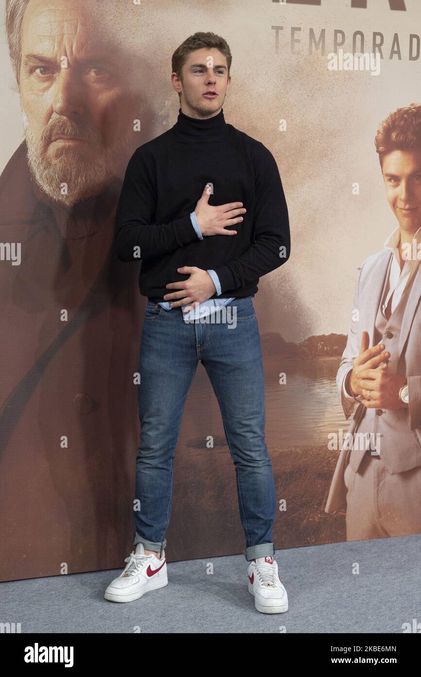 Spanish actor Patrick Criado attends ‘Vivir Sin Permiso’ Mediaset