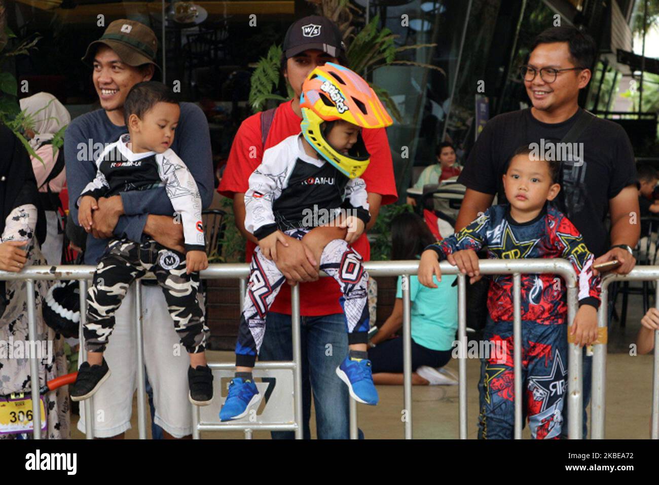 Early age bicycle racers compete at the 2020 Balance Bike Competition ...