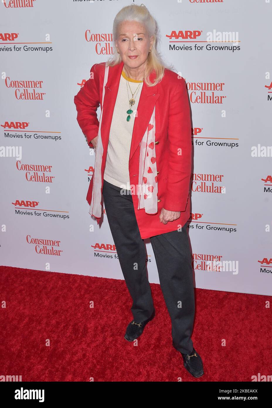 BEVERLY HILLS, LOS ANGELES, CALIFORNIA, USA - JANUARY 11: Diane Ladd arrives at AARP The Magazine's 19th Annual Movies For Grownups Awards held at The Beverly Wilshire Four Seasons Hotel on January 11, 2020 in Beverly Hills, Los Angeles, California, United States. (Photo by Image Press Agency/NurPhoto) Stock Photo