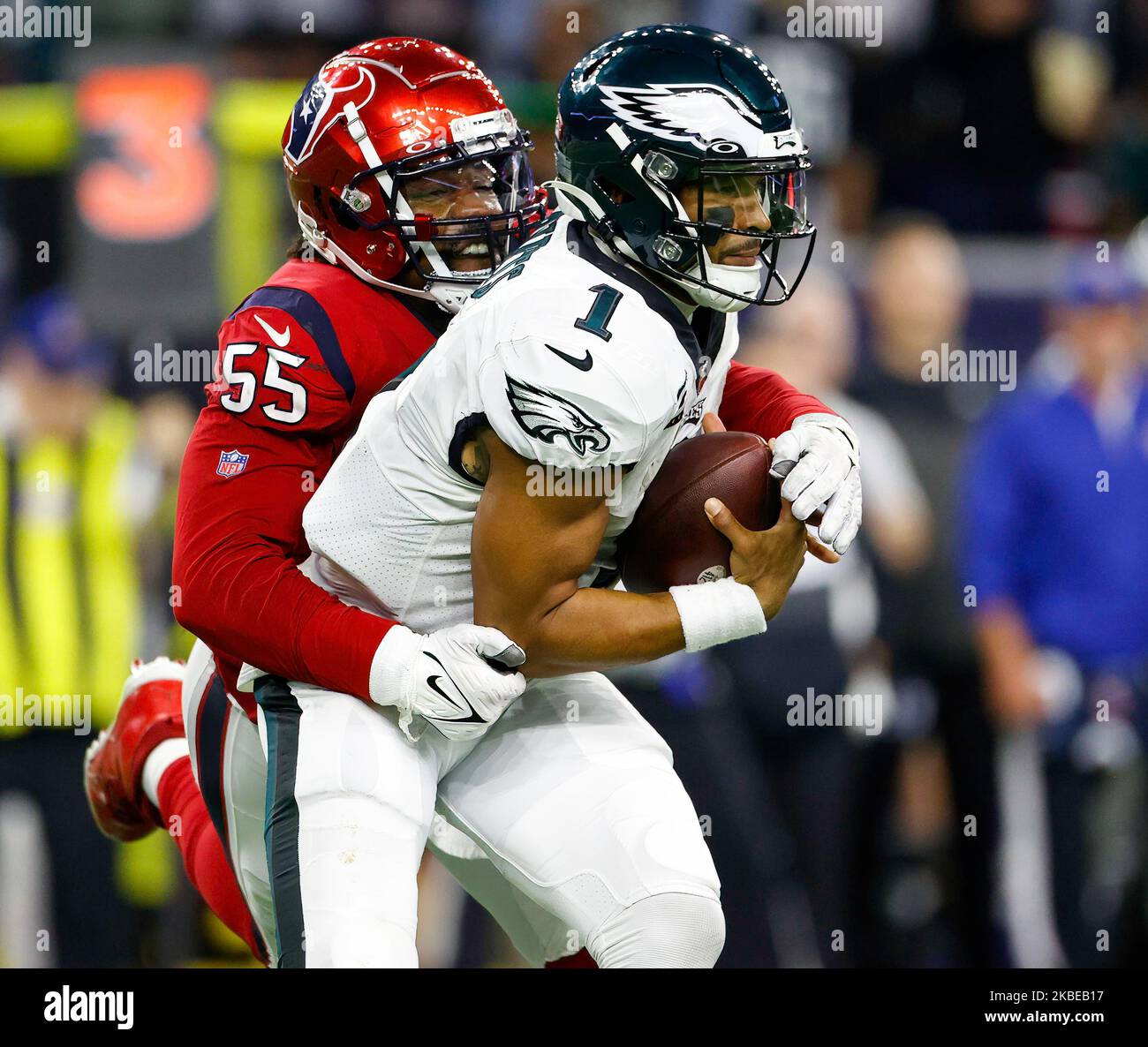 Eagles' Jalen Hurts returns to Houston to play vs. Texans at NRG Stadium