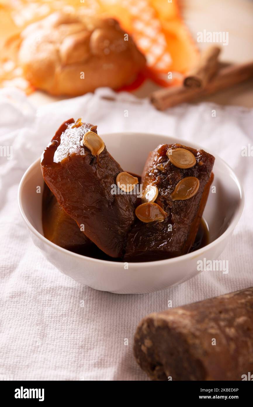 Dulce de Calabaza. Mexican dessert whose main ingredients are pumpkin