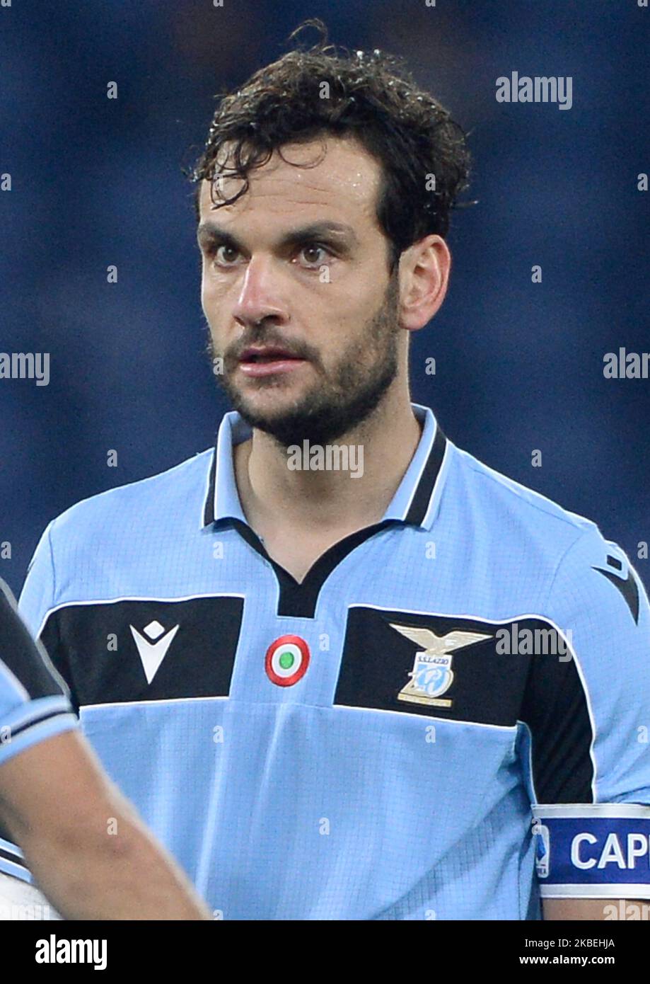 Marco Parolo of SS Lazio during the Coppa Italia match between SS Lazio and US Cremonese at Olimpico Stadium on January 14, 2020 in Rome, Italy. (Photo by Silvia Lore/NurPhoto) Stock Photo