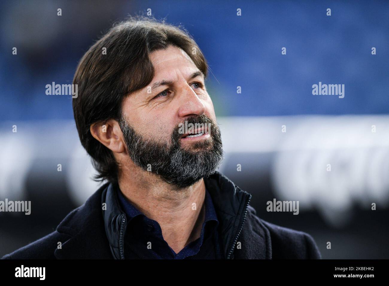 Massimo Rastelli manager of Cremonese during the Italian Cup match between Lazio and Cremonese at Stadio Olimpico, Rome, Italy on 14 January 2020. (Photo by Giuseppe Maffia/NurPhoto) Stock Photo