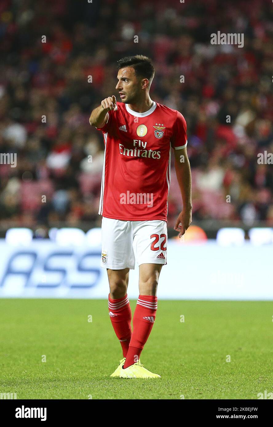 SL Benfica Midfielder Andreas Samaris during the match between SL Benfica and Rio Ave FC for the Portuguese Cup at Luz Stadium on January 14, 2020 in Lisbon, Portugal. (Photo by Paulo Nascimento/NurPhoto) Stock Photo
