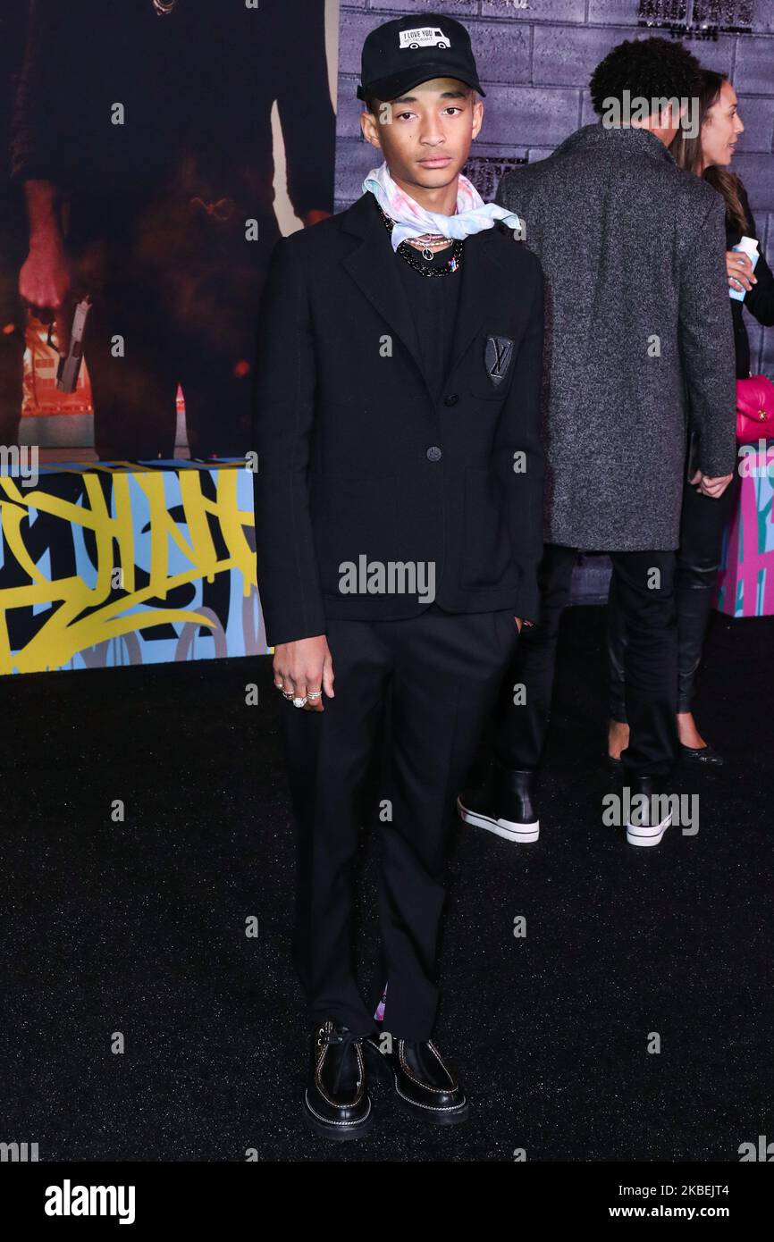 Hollywood, United States. 14th Jan, 2020. HOLLYWOOD, LOS ANGELES,  CALIFORNIA, USA - JANUARY 14: Jaden Smith, Will Smith and Trey Smith arrive  at the Los Angeles Premiere Of Columbia Pictures' 'Bad Boys