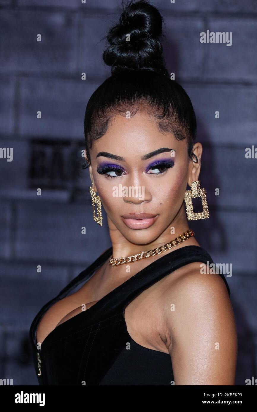 HOLLYWOOD, LOS ANGELES, CALIFORNIA, USA - JANUARY 14: Rapper Saweetie ...