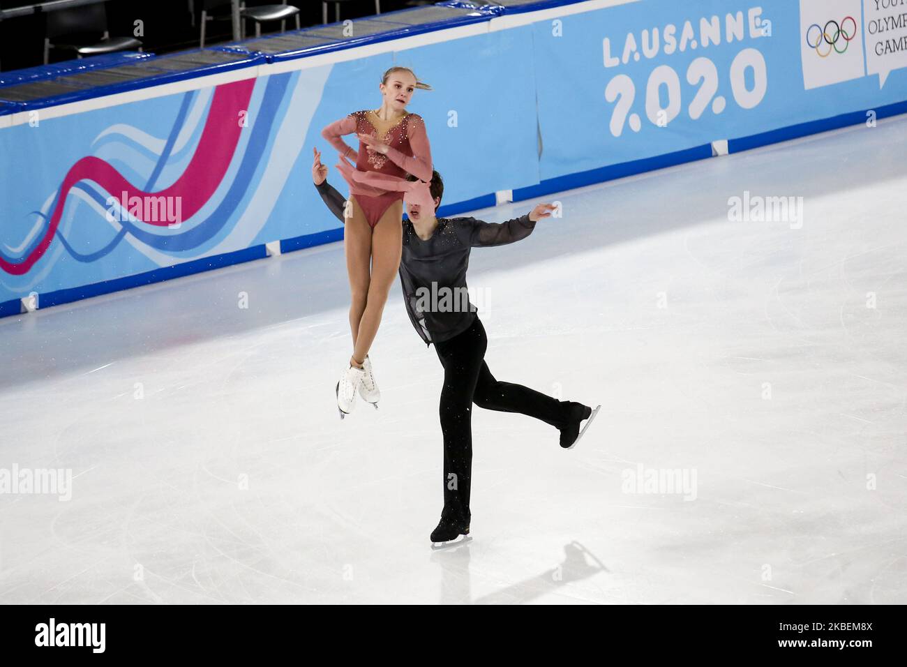 McIntosh Brooke, Toste Brandon from Canada compete in the Figure