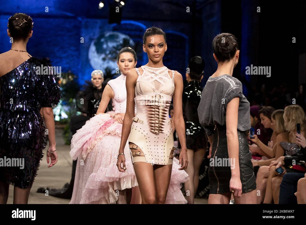 Models In Germany Models walk the runway at the Marina Hoermanseder show during Berlin ...