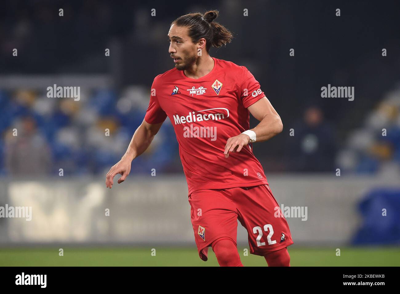 Martin Caceres of ACF Fiorentina during the Serie A match between SSC Napoli and ACF Fiorentina at Stadio San Paolo Naples Italy on 18 January 2020. (Photo by Franco Romano/NurPhoto) Stock Photo