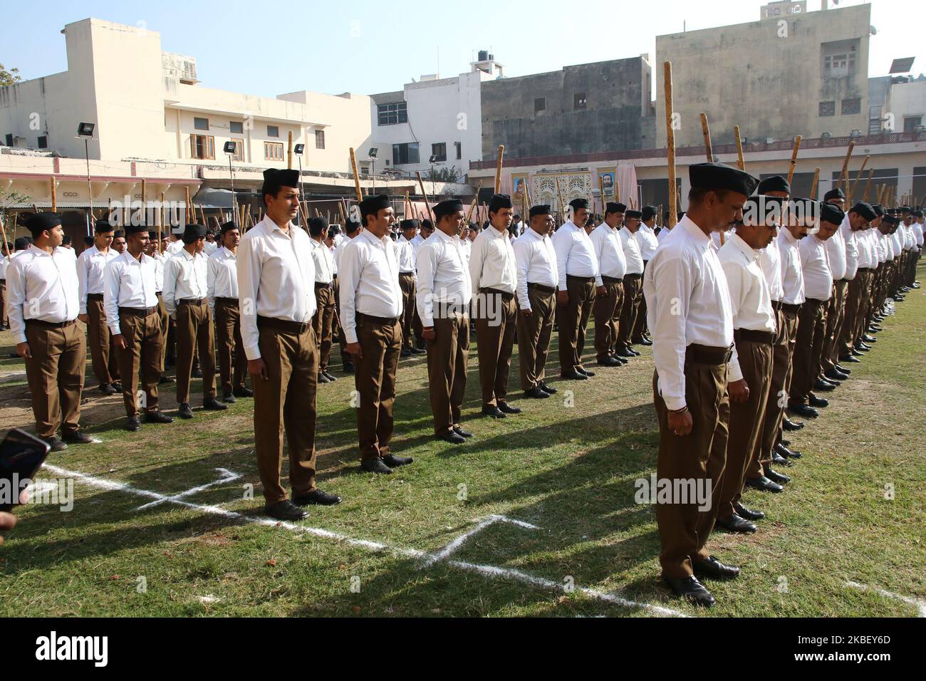 Volunteers of Hindu nationalist Rashtriya Swayamsevak Sangh (RSS ...