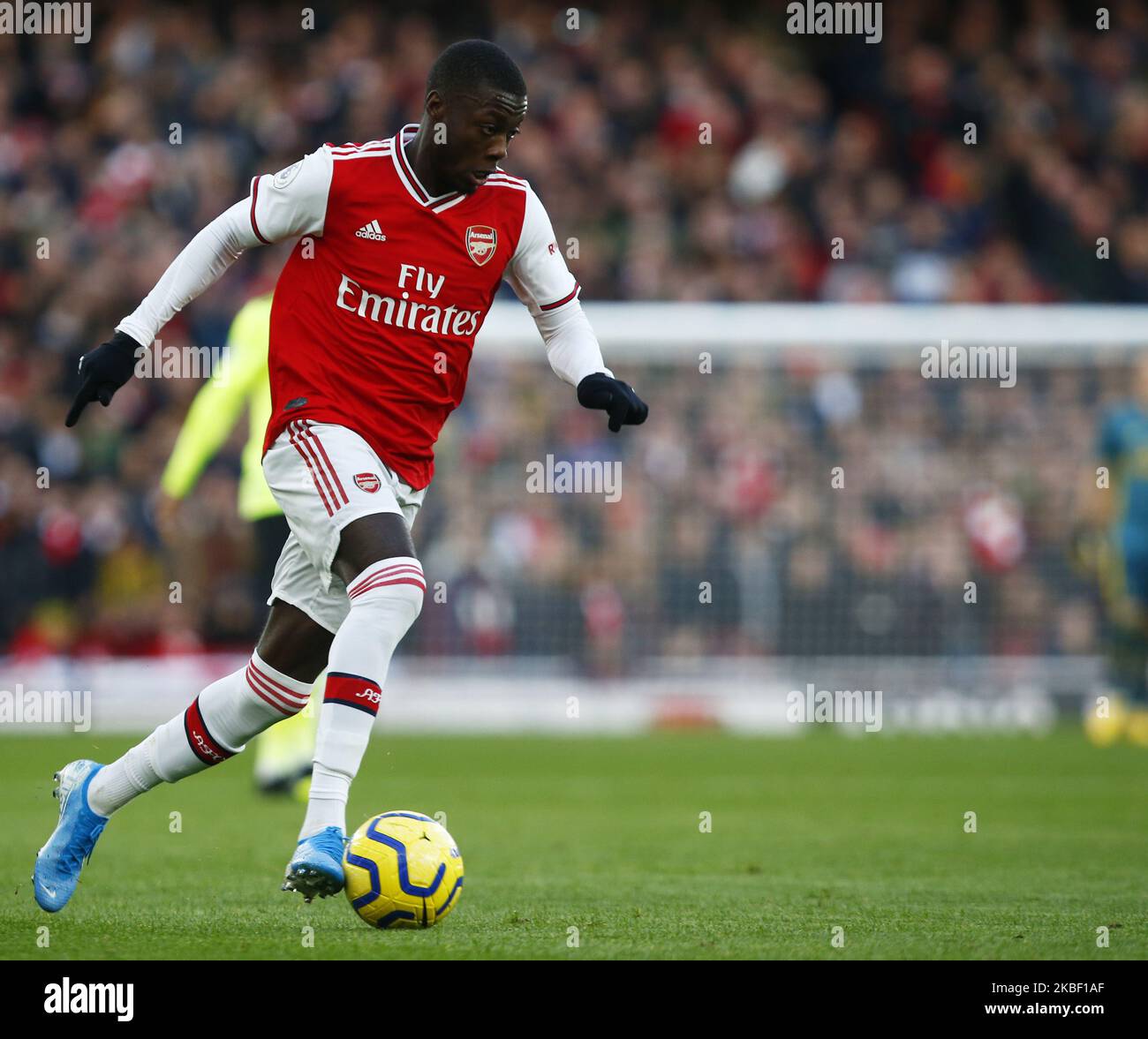 during English Premier League match between Arsenal and Sheffield United on January 18 2020 at The Emirates Stadium, London, England. (Photo by Action Foto Sport/NurPhoto) Stock Photo