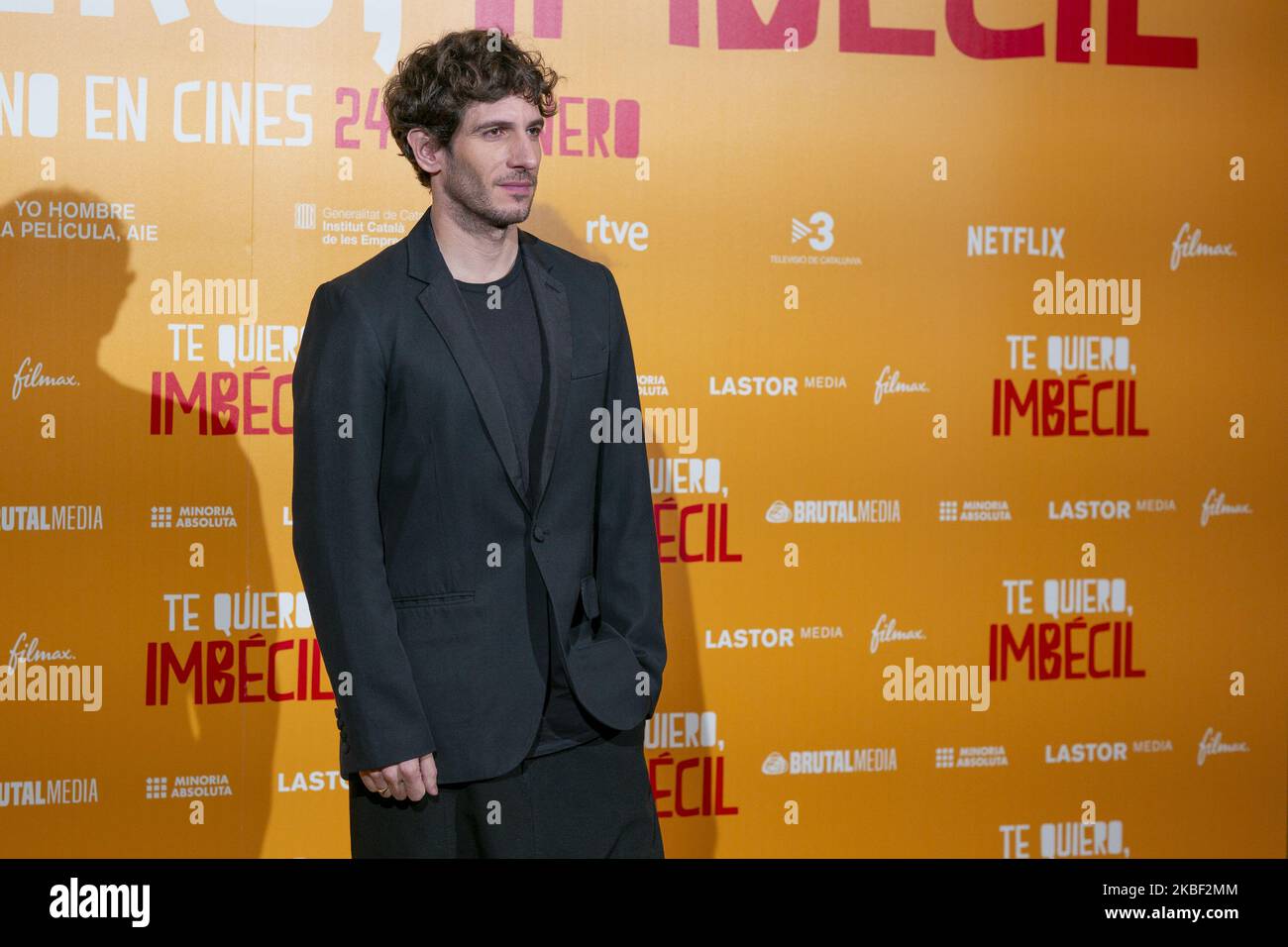 Actor Quim Gutierrez attends 'Te quiero, imbecil' photocall at Hotel Urso on January 21, 2020 in Madrid, Spain. (Photo by Oscar Gonzalez/NurPhoto) Stock Photo